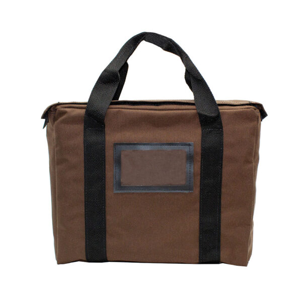 Fire Resistant Briefcase Bag 14x11x3 Brown Front