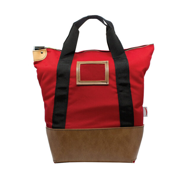 Locking Heavy Duty Courier Bag 18x18x8 Standard Lock Red Front