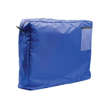 Interoffice Gusseted Transit Bag R Blue Side 1