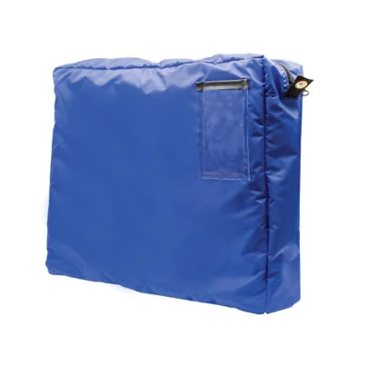 Interoffice Gusseted Transit Bag R Blue Side 2