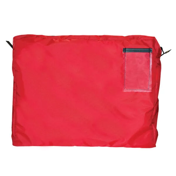 Interoffice Gusseted Transit Bag Red Front