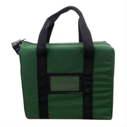Briefcase Style Locking Courier Bag Forest Green