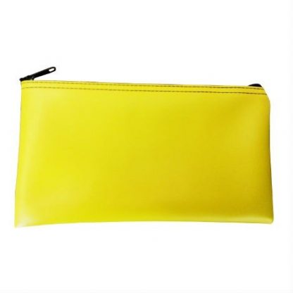 Check Wallet Zipper Bag Yellow