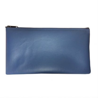 Check Wallet Zipper Bag Slate