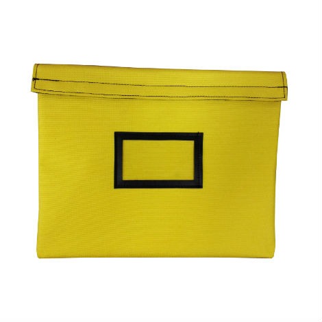 Large Transit Bags Document Carrier Set of 4 Yellow Zipper Pouch 