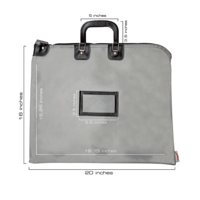HIPPA Bag with handles measurements