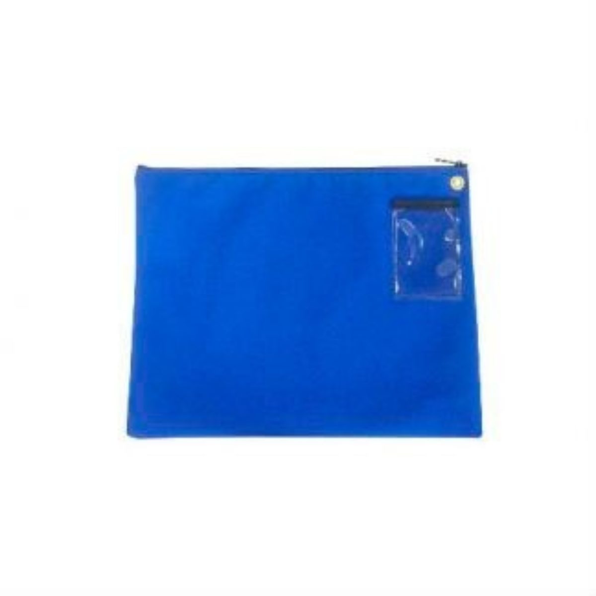 Interoffice Mailer Canvas Transit Sack Zipper Bag 18w x 14w Gray/Blue 