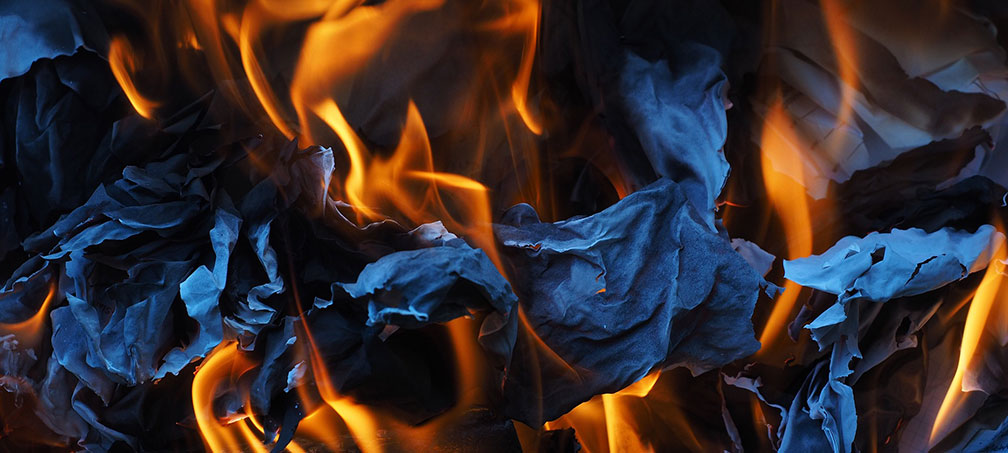 burning documents