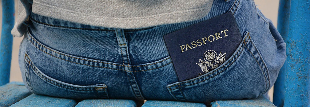 passport in a pocket