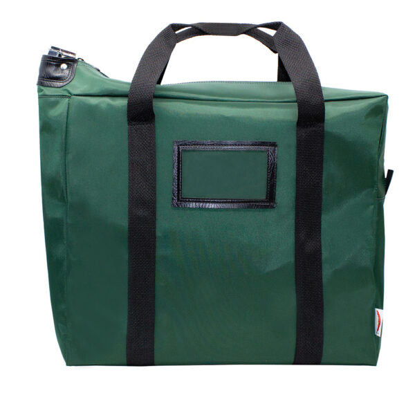 Briefcase Locking Courier Bags 18x14x5 Forest Green Front