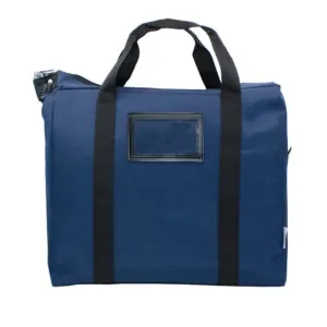 Briefcase Locking Courier Bags 18x14x5 Navy Front