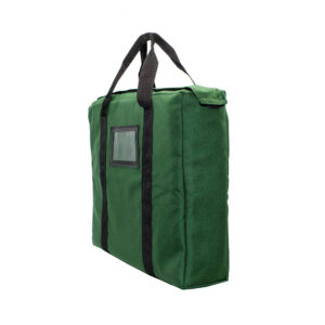 Fire Resistant Briefcase Bag 18x14x4 Forest Green Side