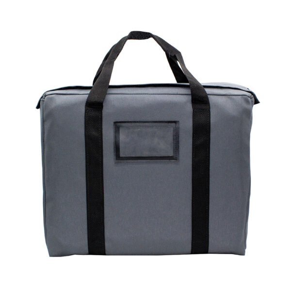 Fire Resistant Briefcase Bag 18x14x4 Gray Front