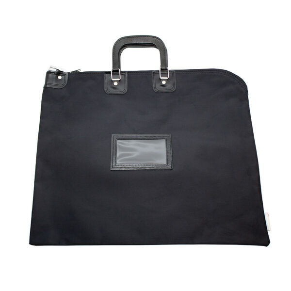 HIPAA Compliant Bag with Handle Black Front