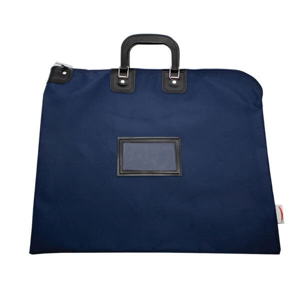 HIPAA Compliant Bag with Handle Navy Front