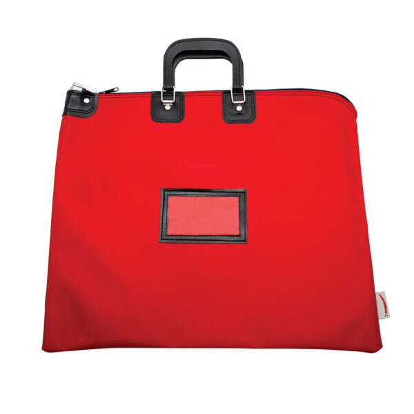 HIPAA Compliant Bag with Handle Red Front