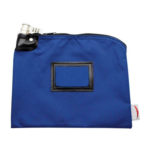 Locking Bank Bag 1000 Denier Nylon Combo Lock Royal Blue Front