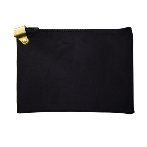 Medication Hood Zipper Bag 9x6 Black