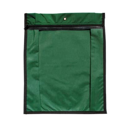 Media Pouch Gusset 17.75x14.25 Forest Green Front