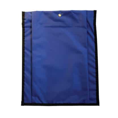 Media Pouch Gusset 17.75x14.25 Royal Blue Back