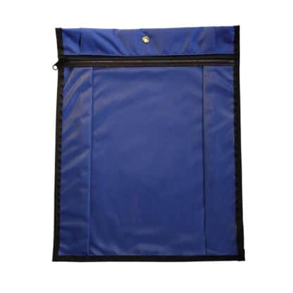 Media Pouch Gusset 17.75x14.25 Royal Blue Front