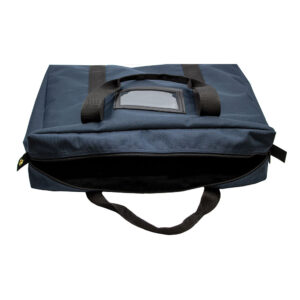 Briefcase Courier Bag 18x14x4 no lock Navy Front Open.jpg