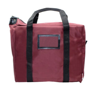 Brieftcase Locking Courier Bag Burgundy Front.jpg