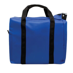 Brieftcase Locking Courier Bag Royal Blue Back.jpg