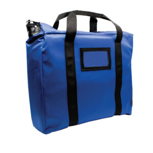 Brieftcase Locking Courier Bag Royal Blue Side 1.jpg