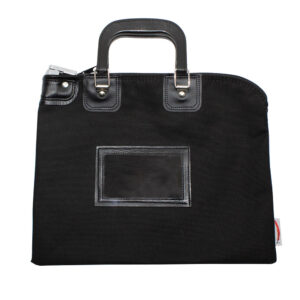 Fire Resistant Bank Bags with Handles Black Front.jpg