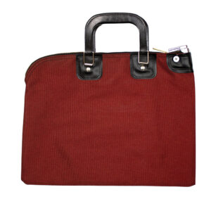 Fire Resistant Bank Bags with Handles Burgundy Back.jpg