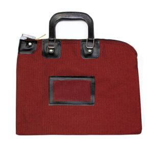 Fire Resistant Bank Bags with Handles Burgundy Front.jpg