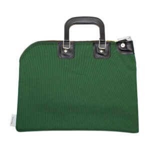 Fire Resistant Bank Bags with Handles Forest Green Back.jpg