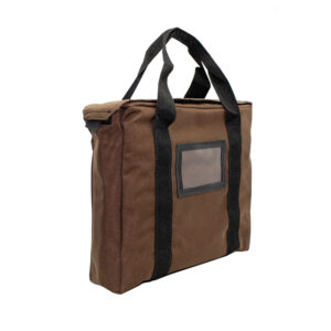 Fire Resistant Briefcase Bag 14x11x3 Brown Side 1.jpg