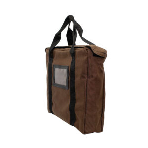 Fire Resistant Briefcase Bag 14x11x3 Brown Side 2.jpg