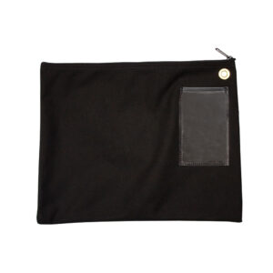 Interoffice Transit Bag Canvas 14x11 Black Front.jpg