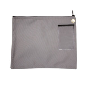 Interoffice Transit Bag Canvas 14x11 Gray Front.jpg