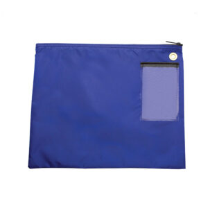 Interoffice Transit Bag Nylon 14x11 Royal Blue Front.jpg