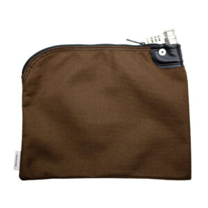 Locking Bank Bag 1000 Denier Nylon Combo Lock Brown Back.jpg