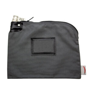 Locking Bank Bag 1000 Denier Nylon Combo Lock Gray Front.jpg