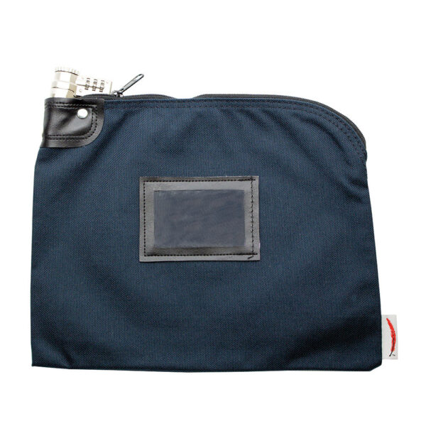 Locking Bank Bag 1000 Denier Nylon Combo Lock Navy Front.jpg