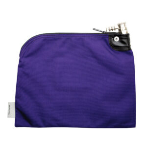 Locking Bank Bag 1000 Denier Nylon Combo Lock Purple Back.jpg