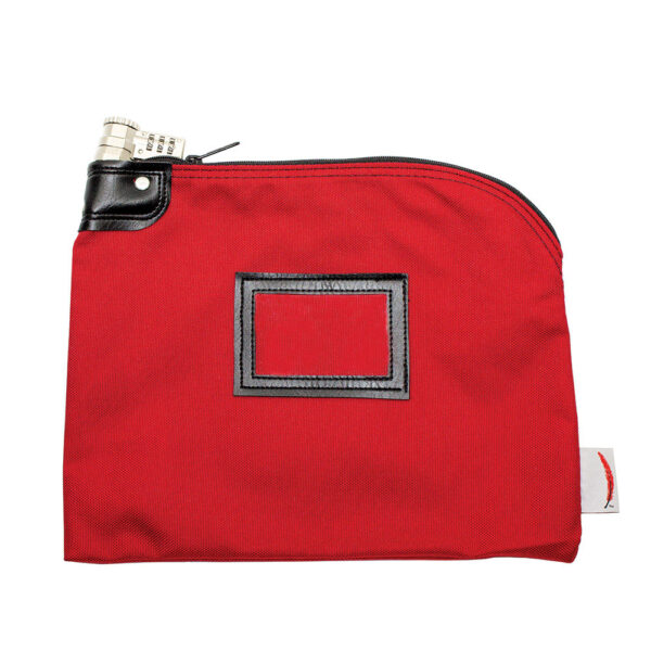 Locking Bank Bag 1000 Denier Nylon Combo Lock Red Front.jpg