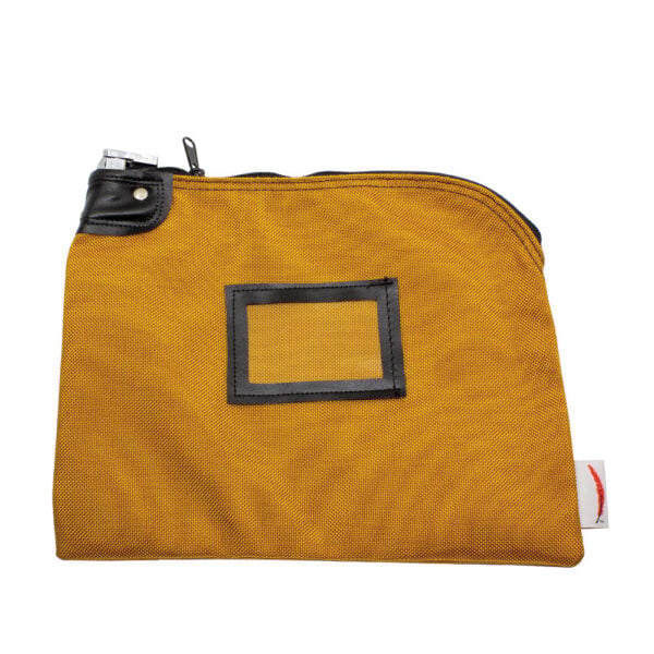 Locking Bank Bag 1350 Denior Weave Nylon Standard Lock Gold Front.jpg