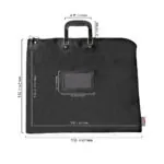 Locking Document Bag with Handles