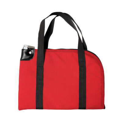 Locking Protected Gun Case_Red_9x12
