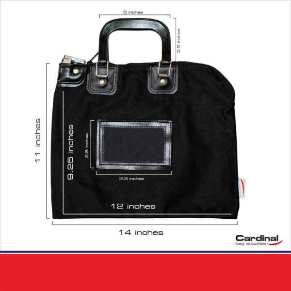 Locking Bank Bag with Hard Handles