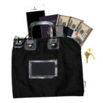 Locking Bank Bag Canvas with Hard Handles