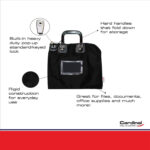 Locking Bank Bag with Hard Handles Features